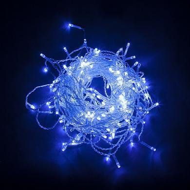 Фотография товара 'Feron CL20 Светодиодная гирлянда IP44 3*2м занавес 230V синий c питанием от сети'