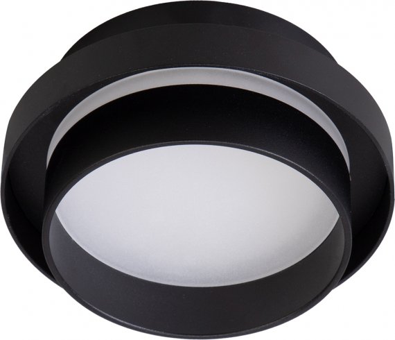 Фотография товара 'Feron Светильник потолочный встраиваемый (-) , под лампу GX53 GX53, черный, круг, 110*110*60 мм, 51669'