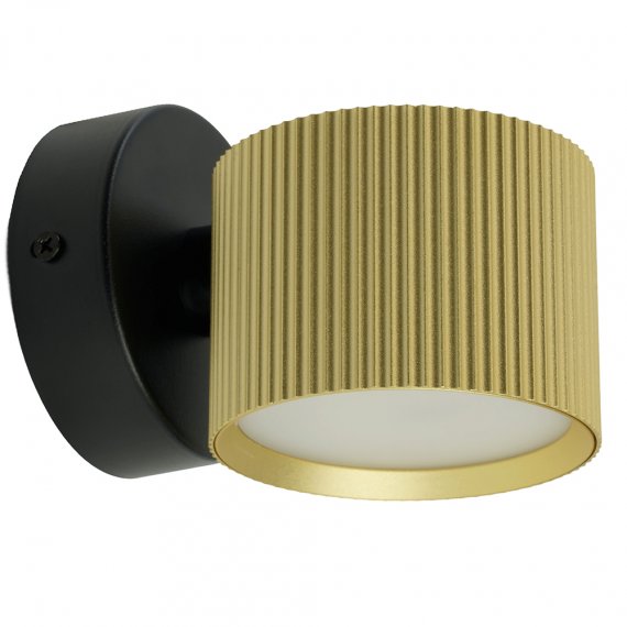 Фотография товара 'Feron Светильник накладной под лампу, (-) , GX53 12W, 230V, IP20, цвет золото+черный, корпус алюминий, 51677'