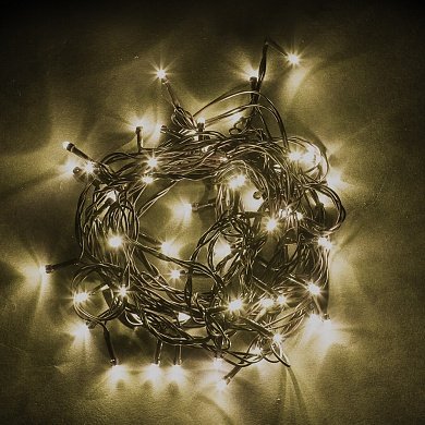 Фотография товара 'Feron Гирлянда линейная CL07, 400LED, 2700К, IP44, 24W, от сети 230V'