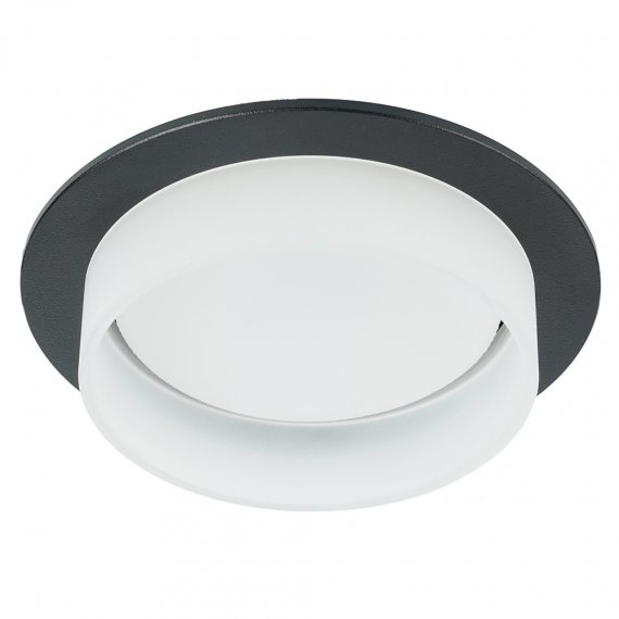 Фотография товара 'Feron Светильник потолочный встраиваемый (-) , под лампу GX53 GX53, черный, круг, 51936'