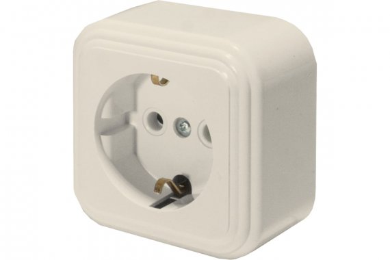 Фотография товара 'Feron 49059 Розетка STEKKER PST16-21-20 на 1 гнездо, с заземлением'