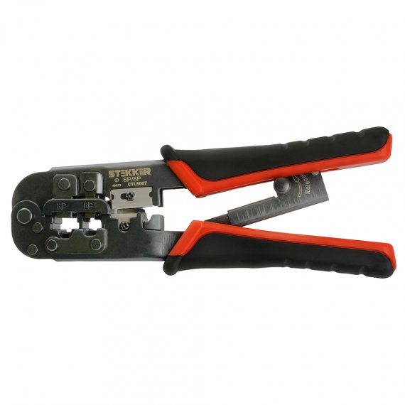 Фотография товара 'Feron 49613 CTLS007 Кримпер для обжима RJ разъемов RJ-45(8P8C),RJ-12 (6P6C),RJ-11(6P4C и 6P2C)'