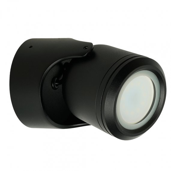 Фотография товара 'Feron Светильник садово-парковый, серии «Техно», (НБУ) GU10, 220-240V, IP54, цвет черный, на стену , 51739'