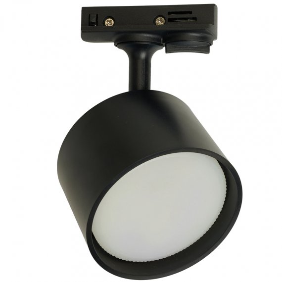 Фотография товара 'Feron Светильники трековые на шинопровод GX53, однофазный (ИВО) , 15W, 230V, цвет черный, корпус пластик, вращение →350°/↓90°, 84*84*107 мм, 51214'