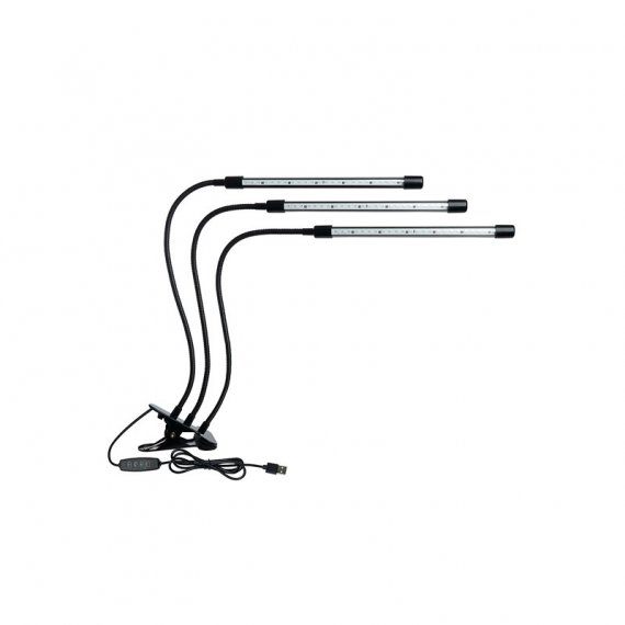 Фотография товара 'Feron 41902 Светильник настольный для растений, На прищепке DE7000, черный, 6W, DC5ВV'