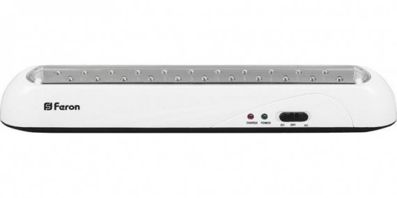 Фотография товара 'Feron EL14 Светильник аккумуляторный AC/DC, 22LED/дневной, 230V, IP20'