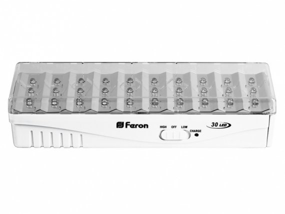 Фотография товара 'Feron EL15 Светильник аккумуляторный DC, 30LED/дневной, 230V, IP20'