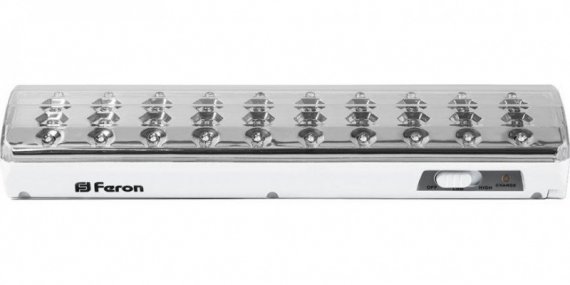 Фотография товара 'Feron EL21 Светильник аккумуляторный DC, 40LED/дневной, 230V, IP20'