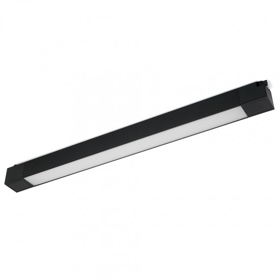 Фотография товара 'Feron Светильник трековый на шинопровод, однофазный (ДПО) , 30W, 4000К (белый), 170-265V, 2100Lm, цвет черный, корпус алюминий, 48382'