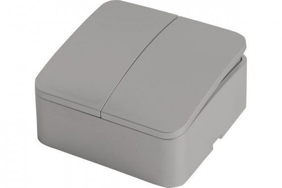 Фотография товара 'Feron 49297 Выключатели двухклавишный STEKKER MSW10-20-03, серия София'