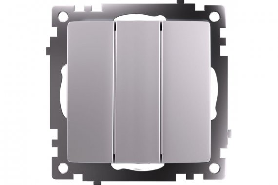 Фотография товара 'Feron 49173 Выключатель трехклавишный STEKKER GLS10-7108-03, серия Катрин'