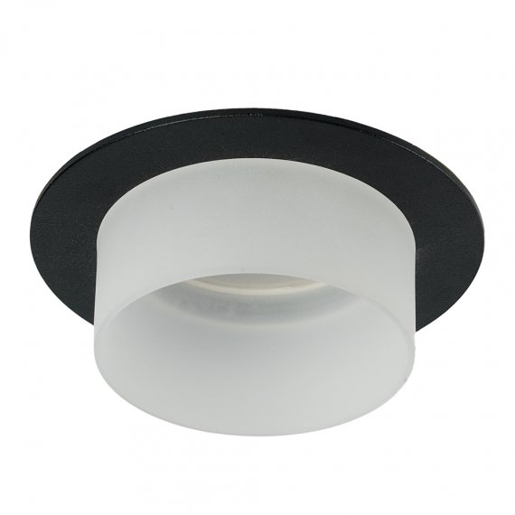Фотография товара 'Feron Светильник потолочный встраиваемый (ИВО) , под лампу MR16 G5.3, черный, круг, 51934'
