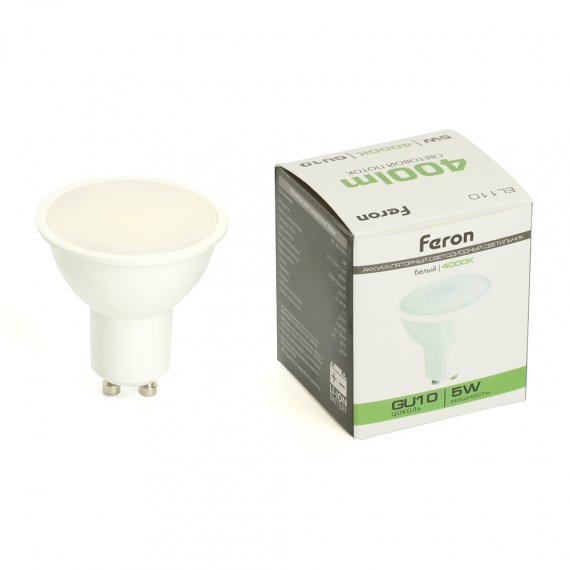 Фотография товара 'Feron 48981 Светильник аккумуляторный EL110 с цоколем, 26LED/белый, 185-265V, IP20'