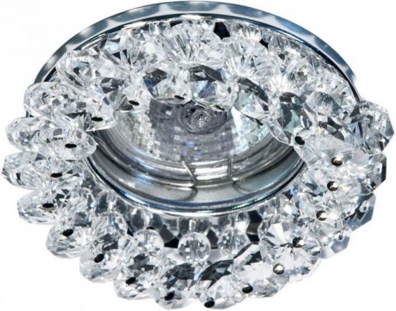 Фотография товара 'Feron CD4141 Светильник потолочный, MR16 G5.3 с прозрачным стеклом, хром, с лампой, 19286'