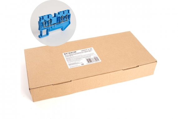 Фотография товара 'Feron 39971 LD554-2-25 ЗНИ Зажим пружинный, 4-проводной проходной 2,5 мм'