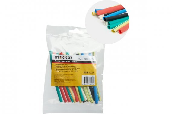Фотография товара 'Feron 39711 Термоусадочные трубки STEKKER HST-420-10M, длина 100мм'