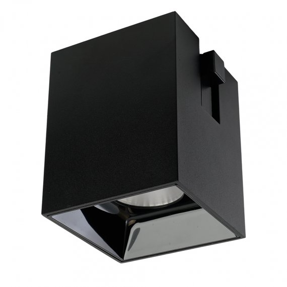 Фотография товара 'Feron Светильник трековый на шинопровод, - (ДПО) , 12W, 4000К (белый), 48V, 1080Lm, цвет черный, корпус алюминий, рассеиватель поликарбонат, 51591'