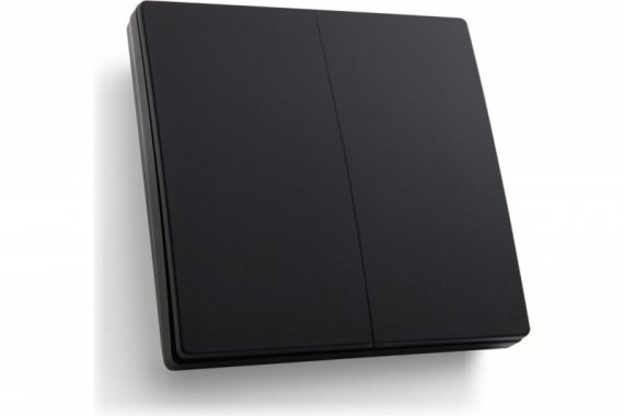 Фотография товара 'Feron Выключатель дистанционного управления 230V 500W двухклавишный, TM82, черный 41723'