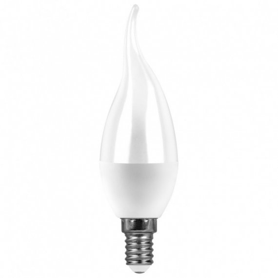 Фотография товара 'Feron Лампа светодиодная, 15W 230V E14 6400K на ветру C37T, SBC3715'