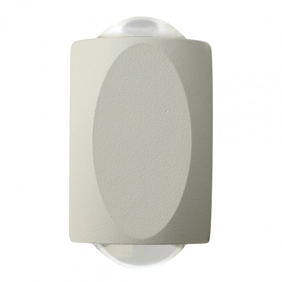 Фотография товара 'Feron Светильник накладной, (-) , 2*1W, (4000К), 175-265V, 170Lm, IP54, цвет белый, корпус алюминий, рассеиватель стекло, 51143'