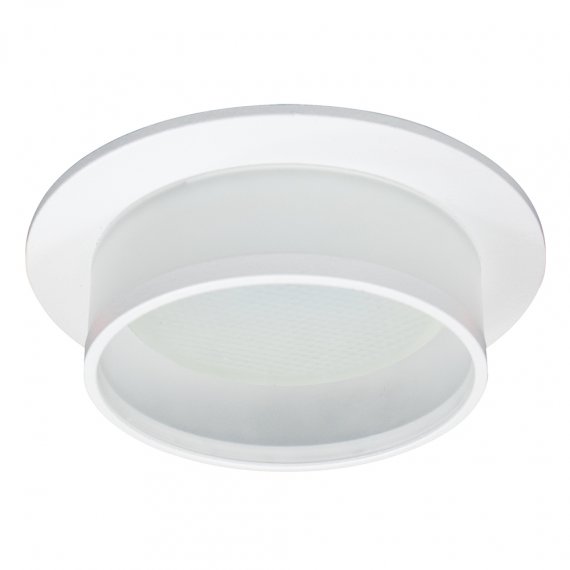 Фотография товара 'Feron Светильник потолочный встраиваемый (ФВО) , под лампу GX53 GX53, белый, круг, 110*110*48 мм, 51085'