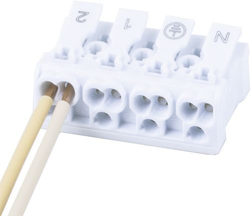 Фотография товара 'Feron Клемма монтажная для фазных проводников, 4 контактные группы, LD294-4004 32735'