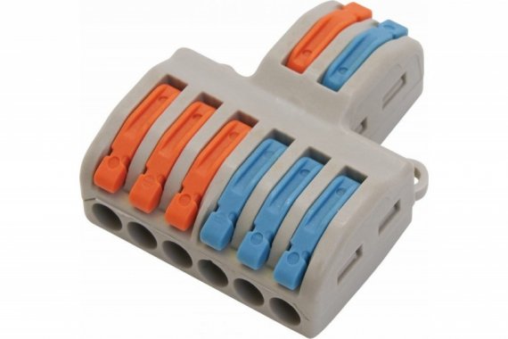 Фотография товара 'Feron Клемма монтажная для фазных проводников, 2 контактные группы, LD222-426 39250'