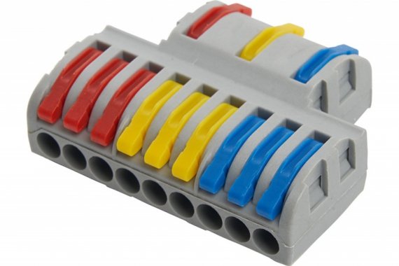 Фотография товара 'Feron Клемма монтажная для фазных проводников, 3 контактные группы, LD222-428 39500'