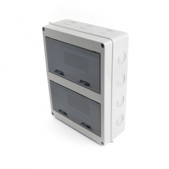 Фотография товара 'Feron Бокс настенный 24 модуля, пластик, IP65, EBX50-1/24-65 39194'