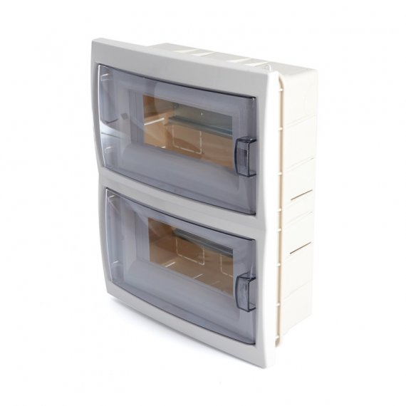 Фотография товара 'Feron Бокс встраиваемый 16 модулей, пластик, IP20, серия Standart (КНС-16Д), EBX50-2/16-20 39654'