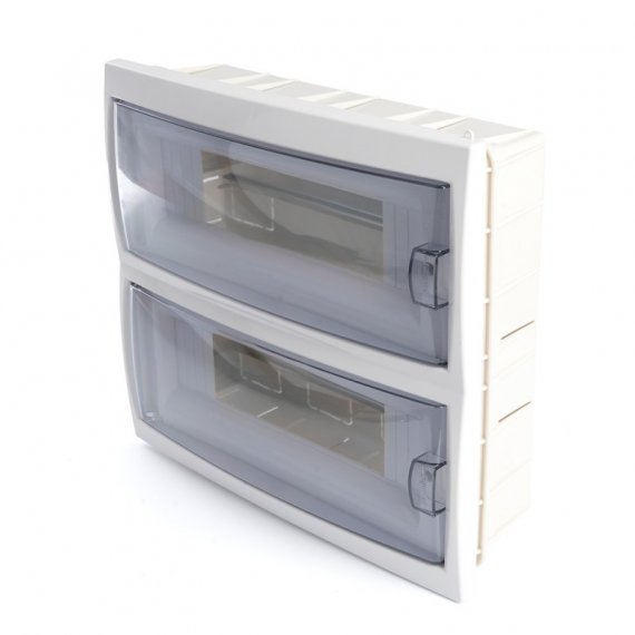 Фотография товара 'Feron Бокс встраиваемый 24 модуля, пластик, IP20, серия Standart (КНС-24Д), EBX50-2/24-20 39655'