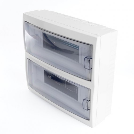 Фотография товара 'Feron Бокс настенный 24 модуля, пластик, IP20, серия Standart (КНО-24Д), EBX50-3/24-20 39649'