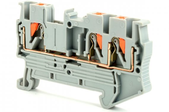 Фотография товара 'Feron 49243 LD573-1-25 ЗНИ Зажим самозажимной, 3-проводной проходной 2,5 мм?'