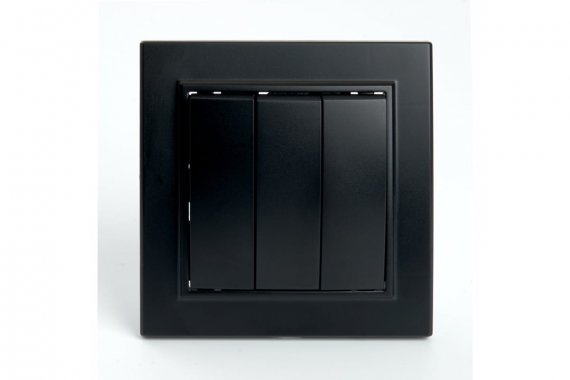 Фотография товара 'Feron 39924 Выключатель трехклавишный STEKKER PSW10-9007-03, серия Эрна'