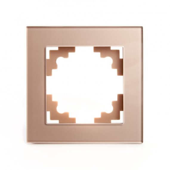Фотография товара 'Feron Рамка 1-местная, серия Катрин, GFR00-7001-02, шампань 39527'