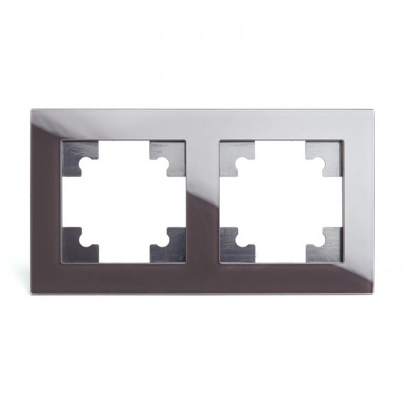 Фотография товара 'Feron Рамка горизонтальная 2-местная, серия Катрин, GFR00-7002-04, шоколад 39536'