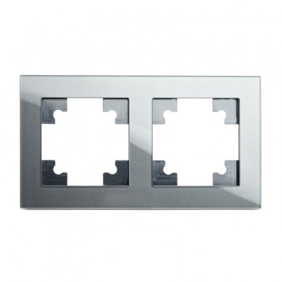 Фотография товара 'Feron Рамка горизонтальная 2-местная, серия Катрин, GFR00-7002-06, графит 39540'