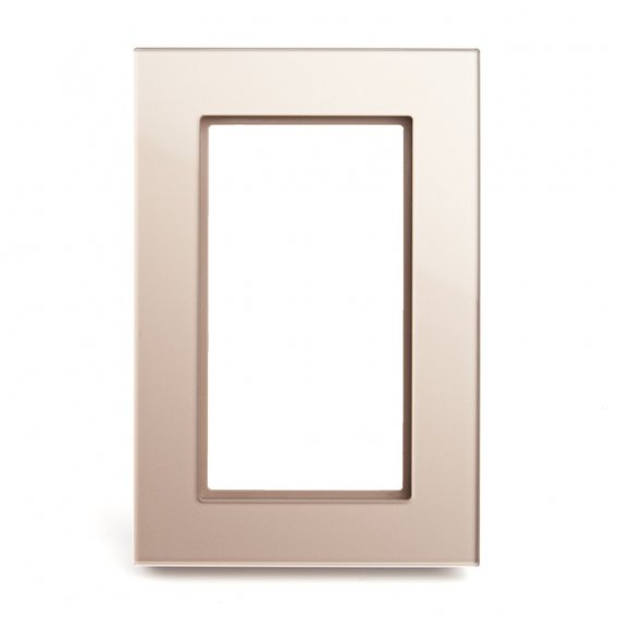 Фотография товара 'Feron Рамка 2-местная (без перемычки), серия Катрин, GFR00-7012-02, шампань 39567'