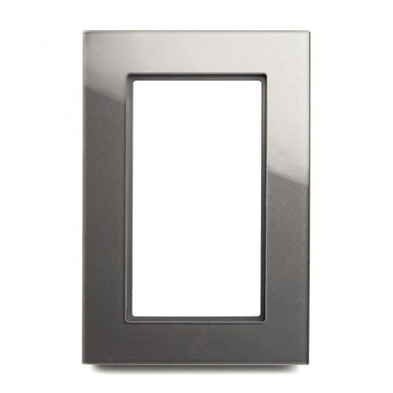 Фотография товара 'Feron Рамка 2-местная (без перемычки), серия Катрин, GFR00-7012-06, графит 39570'