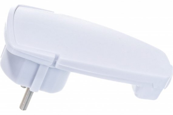 Фотография товара 'Feron Вилка угловая плоская с кольцом с/з, PPG16-45-202, белый 39039'