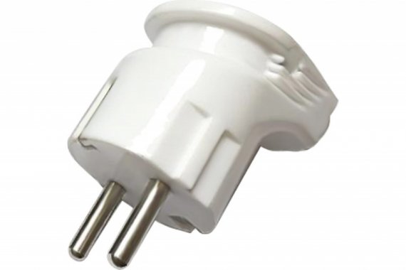 Фотография товара 'Feron Вилка угловая с/з, 250В, 16A, PPG16-46-202, белый 39825'