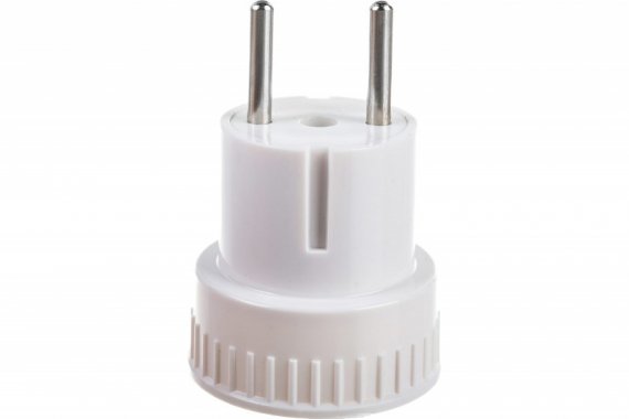 Фотография товара 'Feron Переходник сетевой б/з, 250В, 10A, ADP10-05-20, белый 39005'