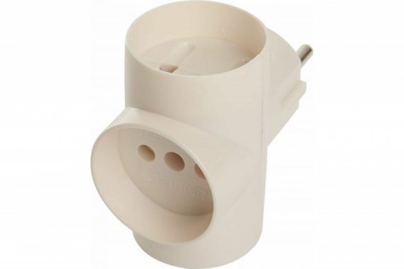 Фотография товара 'Feron Разветвитель сетевой 3-местный б/з, ADP10-15-20, белый 39227'