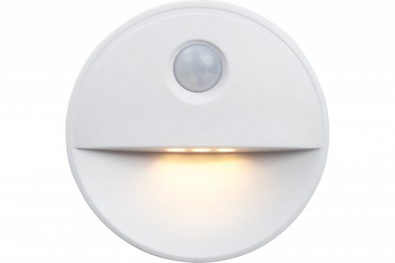 Фотография товара 'Feron Светильник с датчиком движения 2LED 0,5W (3хААА в комплект не входят) 3м , IP20, 72*72*25mm, круг, белый, FN1221 41882'