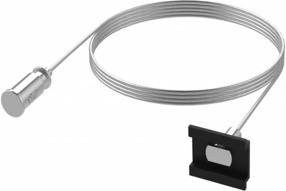 Фотография товара 'Feron Соединитель для трековых светильников (комплект подвесов для шинопровода, 2шт), длина 150см, серебро, CAB1006 41954'