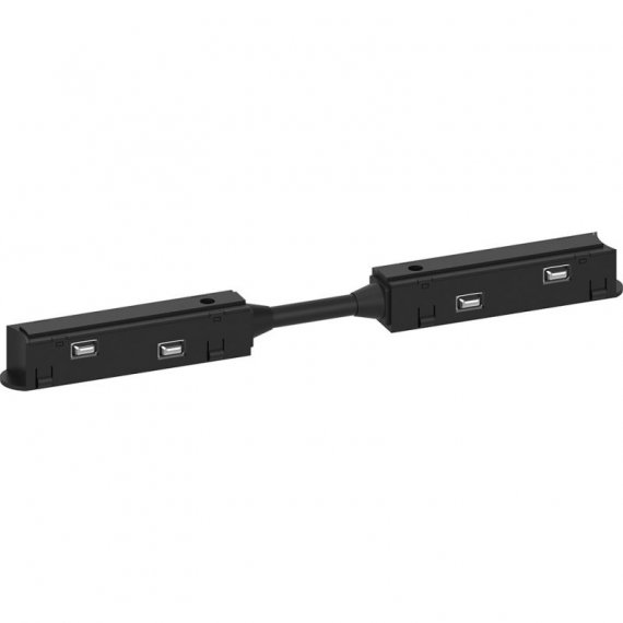 Фотография товара 'Feron Соединитель-коннектор для низковольтного шинопровода, черный, LD3003 41973'