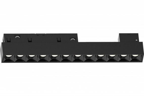 Фотография товара 'Feron Светильник светодиодный трековый низковольтный 12W, 1080 Lm, 3000К, 30 градусов, черный, MGN300 41934'