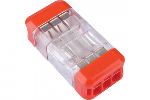 Фотография товара 'Feron 39879 Клемма пружинная пружинная STEKKER LD700-413, 6-проводная 0,14/0,2 - 4мм, 450В'