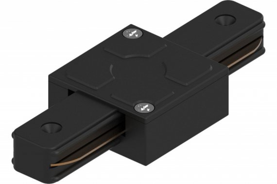 Фотография товара 'Feron Коннектор прямой для шинопровода, черный, LD1006 для CAB1005 41735'